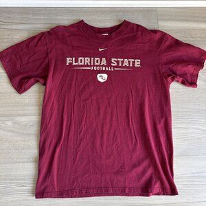 Nike Team Florida State University Football Mens Vintage‎ FSU College Shirt Sz M